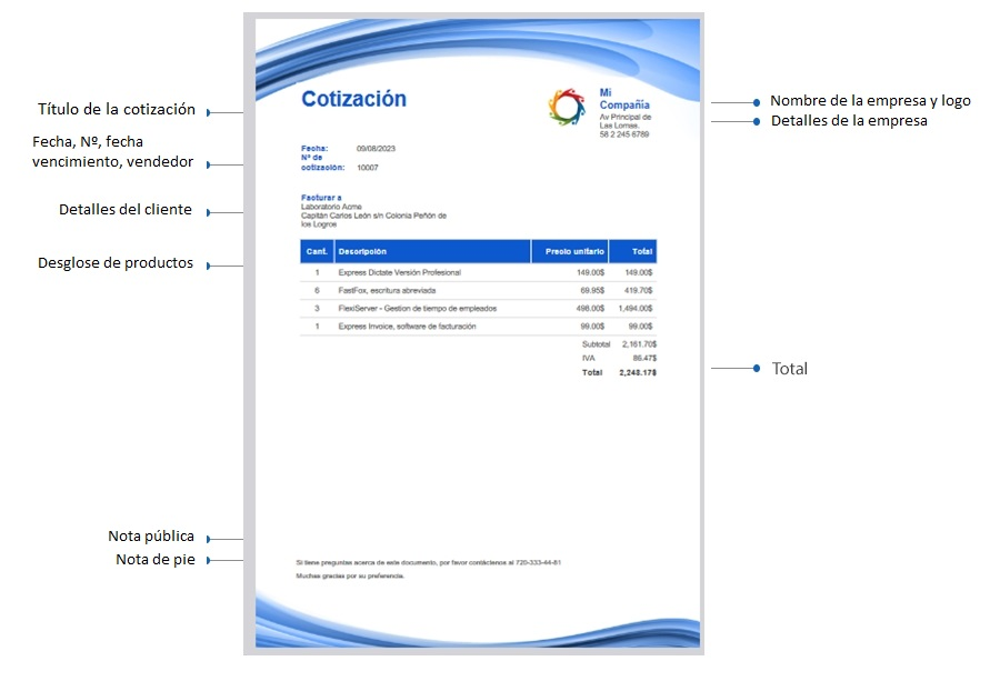 Convierta una cotización en una factura